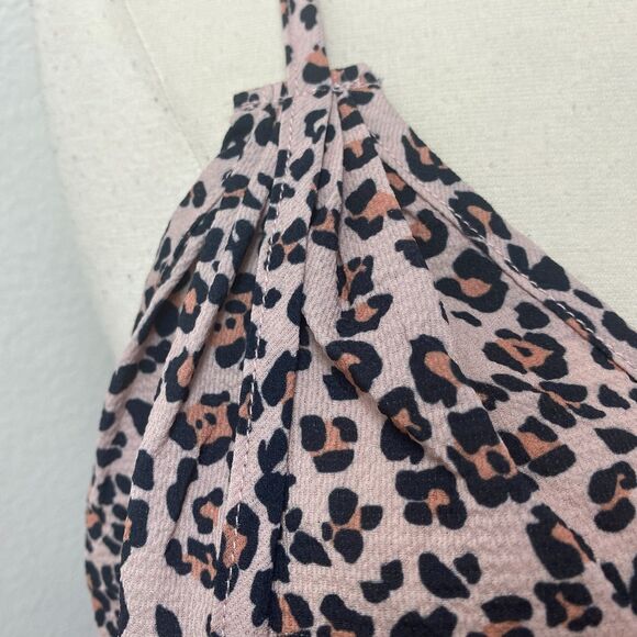 Chicme Animal Print Mini Dress Lg Whimsy Goth Fairy Gypsy Boho Festival Travel - Picture 4 of 12